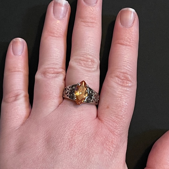 Orange stone ring - Picture 3 of 4